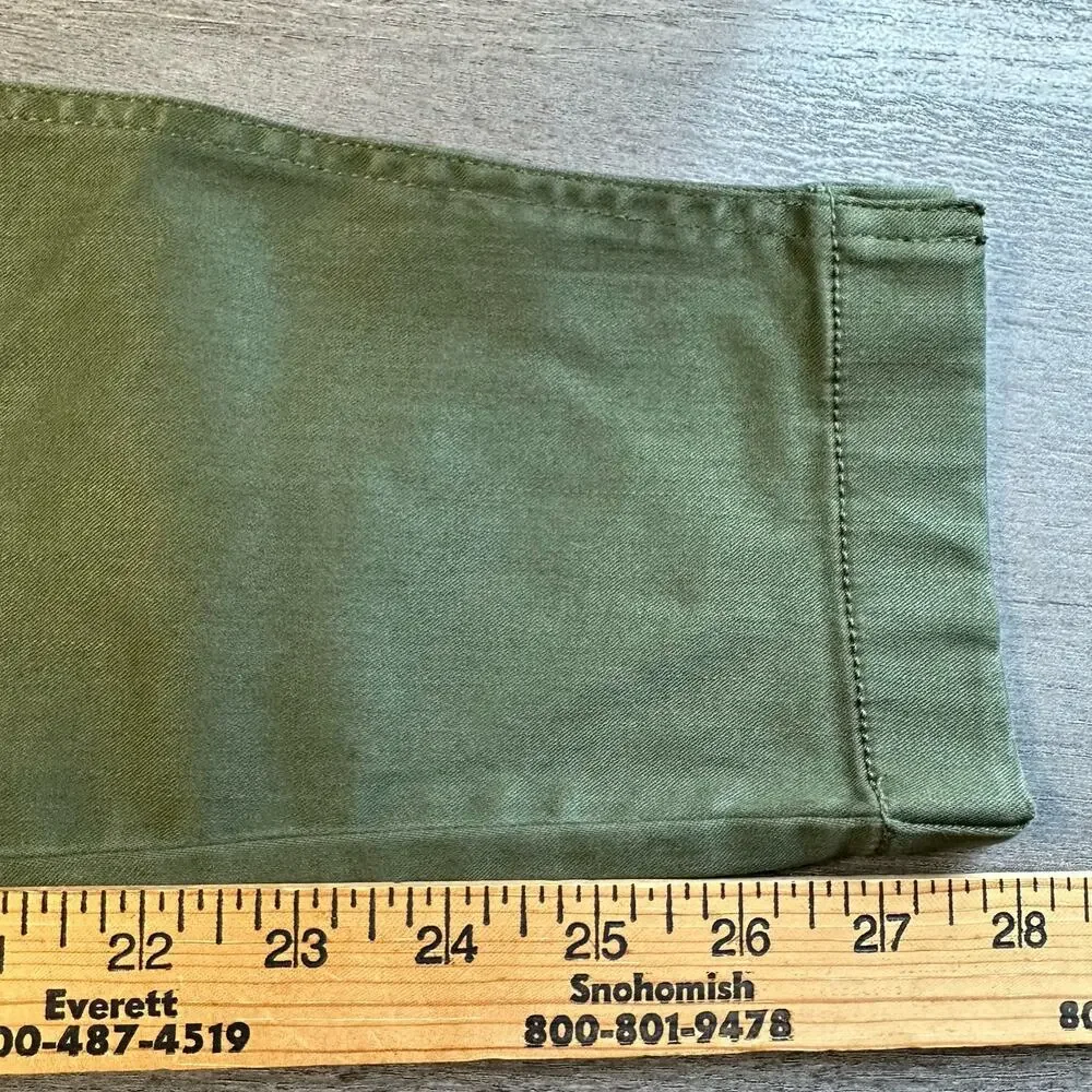 NWT J. Crew 9" Cargo Toothpick Pant Green 26 - Picture 14 of 16